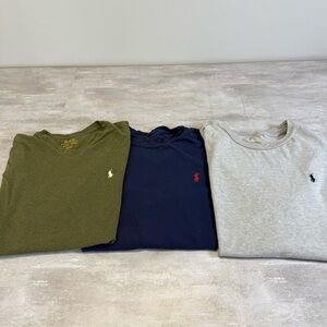Polo Ralph Lauren Men’sX- Large T-shirt Cotton Short Sleeve Lot Of 3